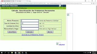 COMO CALCULAR LAS CUOTAS DE UN PRESTAMO BANCO BANRESERVAS FACIL [upl. by Hnirt]