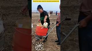 Fertilizing the land is a wonderful device🤯😱 shorts shortsvideo [upl. by Hanus]