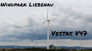 Windpark Liebenau  Vestas V47 Windkraftanlagen [upl. by Yeknarf410]