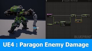 Unreal Engine 4  Paragon Enemy Damage [upl. by Leopoldine]