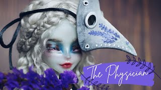 THE PHYSICIAN 🎃 Halloween doll repaint  Relaxing Creative process [upl. by Dirgni]