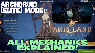 Archdruid Elite Guide  Tarisland ALL Mechanics Explained  Tank PoV [upl. by Eenahc527]