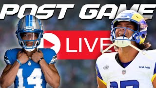 LIVE Detroit Lions VS Los Angeles Rams Post Game Reaction [upl. by Adamina622]