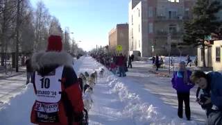 Aliy Zirkle Iditarod Ceremonial Start [upl. by Lumbye907]