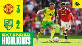 EXTENDED HIGHLIGHTS  Manchester United 32 Norwich City [upl. by Eudora]