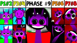 Phase 1 VS Phase 2 VS Phase 3 VS Phase 4 VS Phases 69 in Incredibox Sprunki New versions [upl. by Iruam]