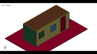 Blast Resistant Building Structural Analysis Using LSDYNA [upl. by Yrakaz]