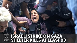 Israel Gaza war more deadly strikes as UNRWA ban causes outcry among allies [upl. by Moselle586]