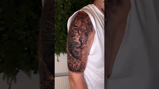 Feline tattoo realist by Ziflo tattoo tatouage animaux music phonk [upl. by Brabazon]