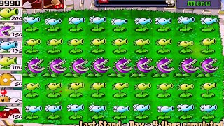 Best Strategy Plants vs Zombies  Mod Day Last Stand 5 Line Strategy Planting [upl. by Holladay]