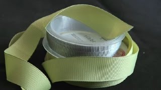 How to Apply Ribbon Trim to a Bridal Veil  Bridal Veils amp Accessories [upl. by Christabel]