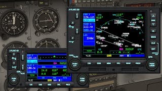 Tutorial Deutsch  XPlane 11 Navigation mit Standardnavi Garmin ILS Autopilot und Flugplan [upl. by Ellissa]