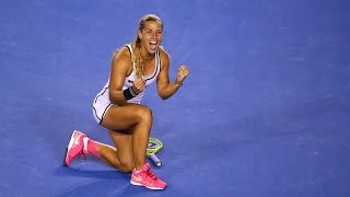 Dominika Cibulkova v Victoria Azarenka highlights 4R  Australian Open 2015 [upl. by Trah]