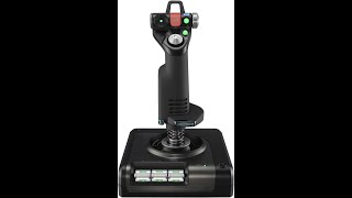 Logitech G Saitek X52 Pro Flight Control System Controller and Joystick Simulator LCD Display [upl. by Eittak]