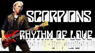 Scorpions  Rhythm of Love Bass Tabs  Notation By ChamisBass chamisbass scorpion [upl. by Annez]