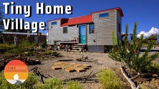 A Truly Affordable Tiny Home Community Tiny Houses Skoolies amp RVs [upl. by Ednil]