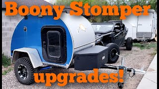 Boony Stomper upgrades UTV camp trailer improvements mini teardrop trailer improved [upl. by Rowe34]