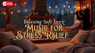 🔴🌧️ Cozy Autumn Jazz Ambience 🎶  Live Stream 🔴  Relaxing Jazz Music for Work Study amp Chill 🍂🔥 [upl. by Anisamoht336]