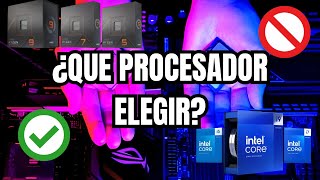 ¿QUE PROCESADOR ELEGIR ESTE 2024 AMD VS INTEL  Guía de PROCESADORES [upl. by Delilah]