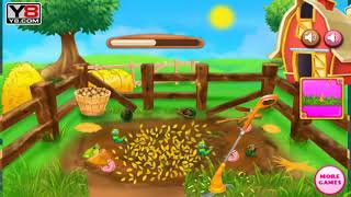 Animals Farm Cleaning  Farm Cleaning Game  Game For Kids  Funny Game [upl. by Nnairet]