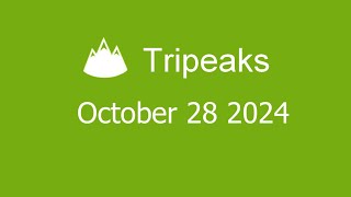 Microsoft Solitaire Collection  Tripeaks  October 28 2024 fixed version [upl. by Sucitivel]