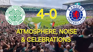 Celtic 40 Rangers  Atmosphere Celebrations amp Noise  3 September 2022 [upl. by Ayotac]