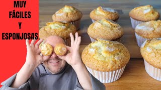 🧁15 MAGDALENAS CASERAS MUY ESPONJOSAS Y FÁCILES😋  Para tus desayunos en familia👪 [upl. by Pry765]