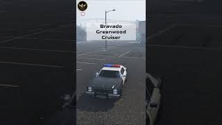 Bravado Greenwood Police Cruiser  GTA 5 Online gta gtaonline gtacars shorts [upl. by Aihsilef]