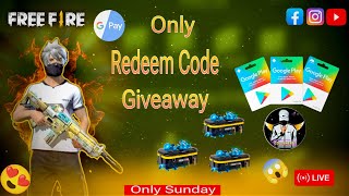 🔴Live Giveway Redeem Code Free Fure Live Giveaway freefire freefirelive shorts [upl. by Dirtsa]