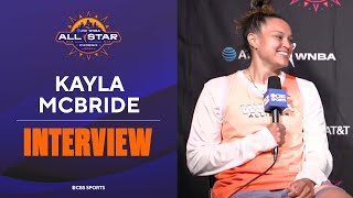 Kayla McBride EXCITED To Play Along Side WNBA AllStars Against Team USA I WNBA AllStar Game [upl. by Enyamert]