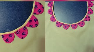 sewing tips and tricks for making a beautiful neck designviralvideodiy youtubevideoradhakrishna [upl. by Onder]