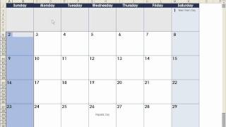 How to make a calendar in Excel [upl. by Mistrot]