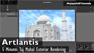 5 Minutes Taj Mahal Artlantis Exterior Rendering Settings [upl. by Christina]