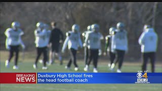 Duxbury High School Fires Head Football Coach Over AntiSemitic Play Calls [upl. by Ruosnam84]