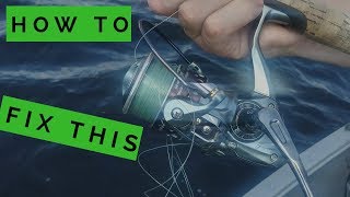 How to get rid of line twist and birds nest on a spinning reel [upl. by Alekat138]