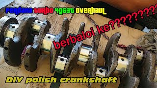 Perdana Turbo 4G63T Overhaul EP6 DIY crankshaft polish [upl. by Aikahs]