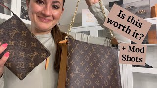 NEW LOUIS VUITTON TOILETRY POUCH ON CHAIN REVIEW  IS IT WORTH IT  Mod Shots  2022 [upl. by Revert813]