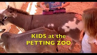 KIDS at the PETTING ZOO SUMMER  FARM ANIMALS  EDUCATIONAL KID  Learn ENGLISH VOCABULARY WORDS [upl. by Losiram740]