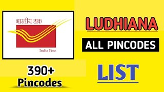 Pin Code List of Ludhiana City in Punjab State  Post Offices Details of Ludhiana District in Punjab [upl. by Bab]