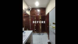 Dull to Dazzling Bathroom Makeover by Zafiro Home Studio [upl. by Attiuqal218]