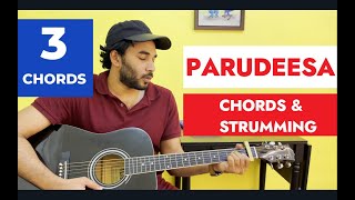 Parudeesa Guitar Chords and Strumming Tutorial  Bheeshma Parvam Malayalam Guitar Lessons  Akhil C [upl. by Kaylil]