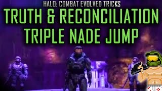 Halo Tricks Truth amp Reconciliation Triple Grenade Jump [upl. by Shanleigh]