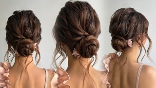 Voluminous textured low bun Wedding hairstyle [upl. by Shaughn]