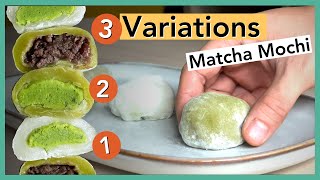 Green Tea Mochi Recipe Make Matcha Chocolate Daifuku [upl. by Suoivatra]