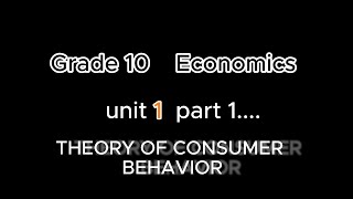 Economics Grade 10 unit 1 part 1 kooran Tube  Afaan oromoo [upl. by Karyl112]