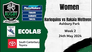 Harlequins vs Rakaia Methven 24th May 2025 [upl. by Conal]