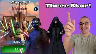 How to three star Places of Power with no GL Sith and 1 Star with SLKR Assault Battle Guide [upl. by Eissak]