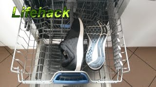 Turnschuhe  Sneaker in der Spülmaschine reinigen  Schuhe im Geschirrspüler richtig waschen [upl. by Roosevelt280]