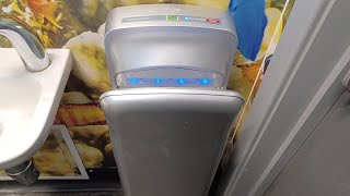 Heatstore Tornado HS5810 hand dryer Esso MFG 🚻♿️ Bar End Rd Winchester Hampshire [upl. by Eleonore]