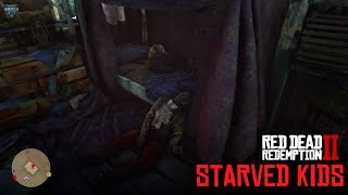 Red Dead Redemption 2 Easter Egg  Starved Kids in Clawsons Rest Cabin [upl. by Anelad]